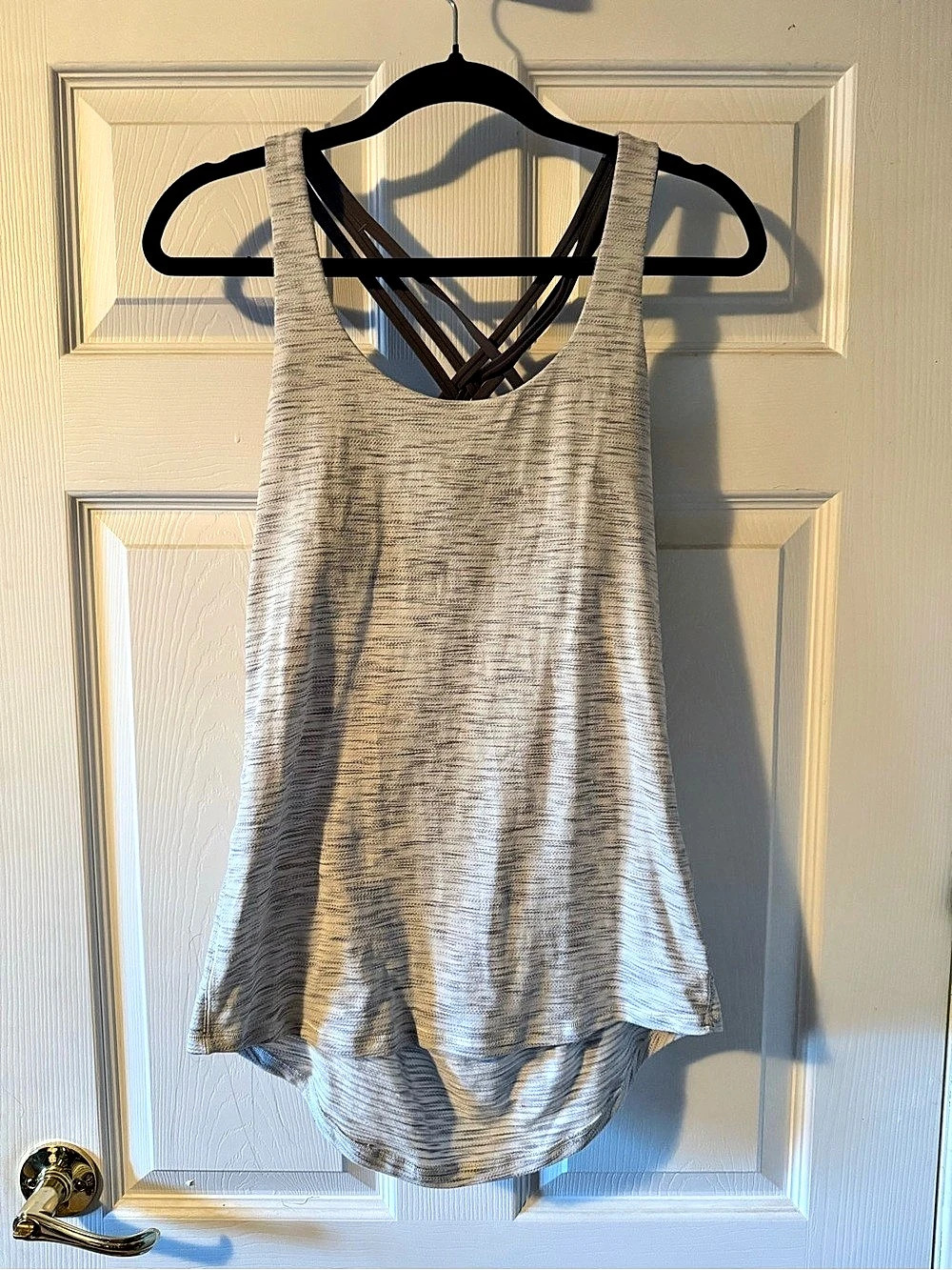 lululemon Wild Tank Gray Strappy Tank Top